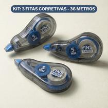 Kit 3 Unidades Fita Corretiva Visor Transparente Fumê Controle Total Do Uso Para Nunca Faltar Kit 3 Unidades Fita Corretiva Visor Transparente Fumê Controle Total Do Uso Para Nunca Faltar