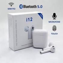 Kit 3 unidades Fone Buetooth I12 Sem Fio para Celular Original