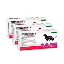 Kit 3 Unidades Fortekor Cães e Gatos 5mg (28 Comprimidos) - Elanco