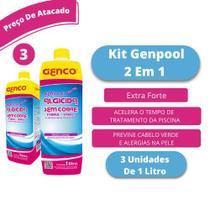 Kit 3 Unidades Genpool 2 Em 1 Tratamento Completo P/piscinas - Genco