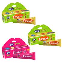 Kit 3 Unidades Hidratante Labial Carmed Fini 2 Bananas e 1 Beijos Efeito Gloss 10g