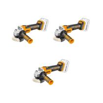 Kit 3 unidades - ingco esmerilhadeira angular brushless 4.1/2" a bateria 20v (com 2 baterias)
