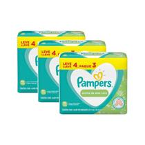 Kit 3 Unidades Lenos Umedecidos Pampers Aloe Vera 192 Unidades Kit 3 Unidades Lenos Umedecidos Pampers Aloe Vera 192 Unidades
