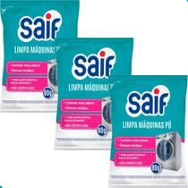 Kit 3 Unidades Limpa Máquinas Pó 80g Saif