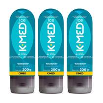Kit 3 Unidades Lubrificante Íntimo K-med Ice 200g