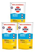 Kit 3 Unidades Maxfloc Clarificante Refil 900ml HTH Para Piscinas Kit 3 Unidades Maxfloc Clarificante Refil 900ml HTH Para Piscinas