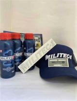 Kit 3 unidades Militec-1 Original 200ml + Folder, Adesivo, Etiqueta e Boné