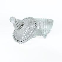 Kit 3 Unidades Mini Potiches de Cristal com Pé Carrossel 6.5 x 10 cm Lembrancinha Bomboniere Mini Pote Kit 3 Unidades Mini Potiches de Cristal com Pé Carrossel 6.5 x 10 cm Lembrancinha Bomboniere Mini Pote