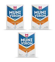 Kit 3 unidades Muniviron Vita c 600mg com 30 capsulas