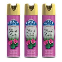 Kit 3 Unidades Odorizante Ambiente Aerossol Flor de Cacto Coala 400ml/240g