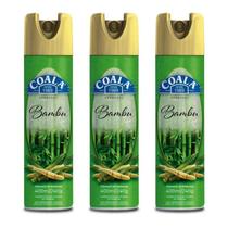 Kit 3 Unidades Odorizante de Ambiente Aerossol Coala Bambu 400ml/240g Kit 3 Unidades Odorizante de Ambiente Aerossol Coala Bambu 400ml/240g