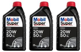 kit 3 unidades oleo 20w50 Mineral para carros Mobil 1 litros