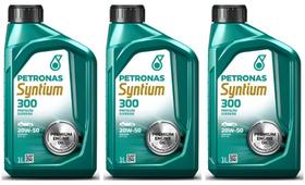 kit 3 unidades oleo 20w50 Petronas Syntium 300 1 litro