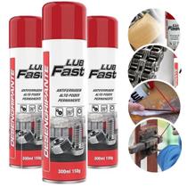Kit 3 unidades óleo Desengripante Spray Lubrificante 300ml