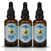 Kit 3 Unidades Óleo Ozonizado Girassol Melaleuca E Copaíba AmaOzon 50ml Cada