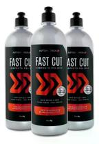 Kit 3 Unidades Polidor Para Corte Fast Cut 1kg Autoamerica