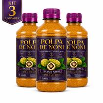 Kit 3 Unidades Polpa De Noni Natural 500ml Produto Lacrado Kit 3 Unidades Polpa De Noni Natural 500ml Produto Lacrado