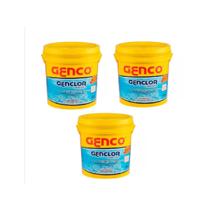 Kit 3 Unidades - Pool Trat Cloro Estabilizado Genclor 10kg Kit 3 Unidades - Pool Trat Cloro Estabilizado Genclor 10kg