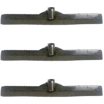 Kit 3 Unidades RODO 40cm Borracha Eva Duplo SEM CABO Para Pisos Multiuso Com Rosca Plástico Para Banheiro Pátio