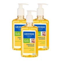 Kit 3 Unidades Sabonete Liquido Granado Beb Glicerina 250ml