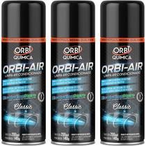 Kit 3 Unidades Spray Limpa Ar Condicionado Orbi Air 200ml 140g