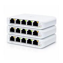 Kit 3 Unidades Switch 5 Portas 10/100/1000 Gigabit Mesa Flex USW-Flex-Mini-3 Ubiquiti Kit 3 Unidades Switch 5 Portas 10/100/1000 Gigabit Mesa Flex USW-Flex-Mini-3 Ubiquiti