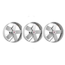 Kit 3 unidades - venti delta exaustor 40 cm 220 v cinza axial industrial 804002