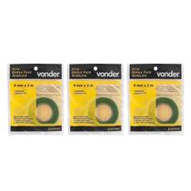 Kit 3 Unidades - Vonder Fita Dupla Face Acrílica 09mmX2m