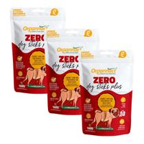 Kit 3 Unidades Zero Dog Sticks 160g - Organnact