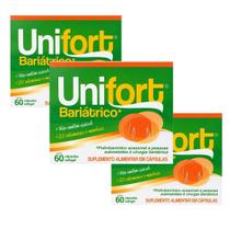 Kit 3 Unifort Bariátrico 23 Vitaminas e Minerais 60 cápsulas