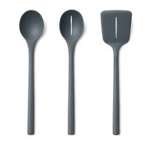 Kit 3 Utensílios de Cozinha Colher Espátula Servir Chef'n