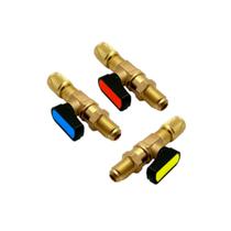 Kit 3 Válvula Bola 1 4 M Sae X 1 4 F Sae Registro Esfera