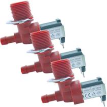 Kit 3 Valvula Solenoide Tiwa Para Agua Vapor C/Suporte 110v Kit 3 Valvula Solenoide Tiwa Para Agua Vapor C/Suporte 110v
