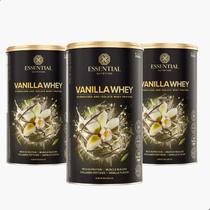 Kit 3 Vanilla Whey Protein 450g - Essential Nutrition