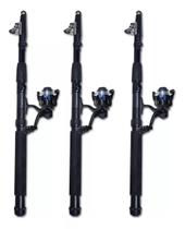 Kit 3 Vara De Pesca Telescópica 2,40 Metros Fibra Vidro Molinete 2 Rolamentos Manivela Direito Esquerdo Linha Ws-200 Kit 3 Vara De Pesca Telescópica 2,40 Metros Fibra Vidro Molinete 2 Rolamentos Manivela Direito Esquerdo Linha Ws-200