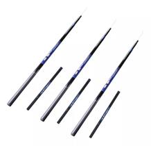 Kit 3 Vara de Pesca Telescópica em Fibra de Vidro com Capa Protetora de Mão Retrátil Caniço com 3 Metros a 5 Metros