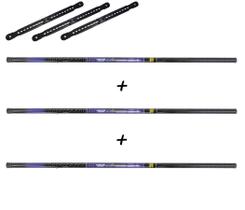 Kit 3 Varas Telescópicas Albatroz Fishing Aramis 3,60 Metros - 22% Carbono