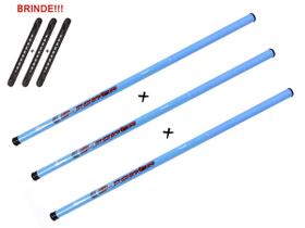 Kit 3 Varas Telescópicas Okuma G-Power Travel - 3,60 Metros