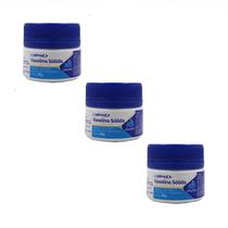 Kit 3 Vaselina Sólida Gel 25g Lubrificante E Hidratante - Uniphar