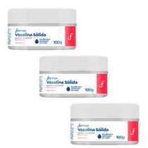 Kit 3 Vaselina Sólida Hidratante Vasemax 100g - Farmax