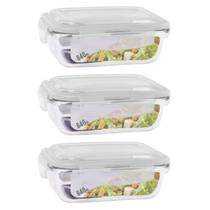 Kit 3 Vasilha De Vidro Hermético Marmita Com Tampa 640ml Para Guardar Alimentos Na Geladeira Vasilha De Vidro Para Microondas Freezer Kit 3 Vasilha De Vidro Hermético Marmita Com Tampa 640ml Para Guardar Alimentos Na Geladeira Vasilha De Vidro Para Microondas Freezer
