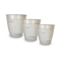 Kit 3 Vaso Rattan Pmg Flores Plantas Casa Jardim Varanda