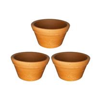 Kit 3 Vasos Barro Violeta N2 - 14,5cm - Cactos e Suculentas Kit 3 Vasos Barro Violeta N2 - 14,5cm - Cactos e Suculentas