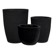 Kit 3 Vasos Coluna Bojo Escovado 1,2 e Bojo Escovado 1 history Cód. JGRT17