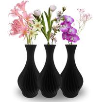 Kit 3 Vasos De Plantas Jarro Espiral - Decoração Sala