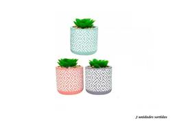 Kit 3 Vasos Decorativos 7x8cm Sortido Kit 3 Vasos Decorativos 7x8cm Sortido