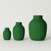 Kit 3 Vasos Decorativos Lume Para Sala, Quarto, Escritório Vaso Pequeno para Plantas Artificiais