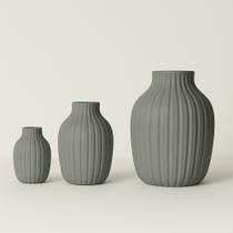 Kit 3 Vasos Decorativos Lume Para Sala, Quarto, Escritório Vaso Pequeno para Plantas Artificiais