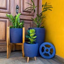 Kit 3 Vasos Decorativos Para Flores E Plantas Com Suporte Kit 3 Vasos Decorativos Para Flores E Plantas Com Suporte