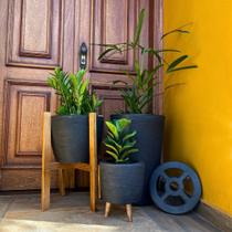 Kit 3 Vasos Decorativos Para Flores E Plantas Com Suporte Kit 3 Vasos Decorativos Para Flores E Plantas Com Suporte